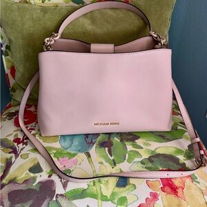 Michael Kors Pink Sophia Saffiano Leather Satchel/Crossbody